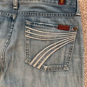 7 For All Mankind Women's Light Blue Jeans